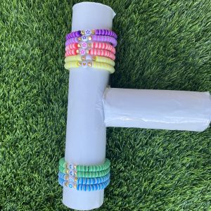 Tropical bracelets with charms